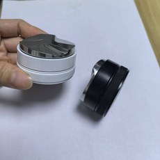 咖啡機布粉器二合一壓粉器雙頭鏽鋼布粉器意式壓粉錘5/5/58mm, 1個, 輕型51mm不鏽鋼布粉器