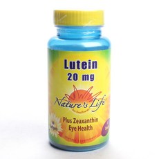 Nature's Life 葉黃素膠囊 20mg, 1罐, 60顆