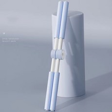 瑜珈棍 形體棍 開肩美背 成人兒童通用 訓練器材 開背棍 十字棍 健身棒 駝背神器 瑜珈用, 1個, 藍色, 藍色