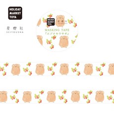 莫莫日貨日本製 2025 星燈社 HOLIDAY MARKET TOYA 限定款 和紙膠帶 便條紙 (共6款), 1個, 03.蝦夷鳴兎 MTHMT503