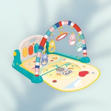 신생아 아기 피아노 피트니스 아기체육관, 1개, 블루