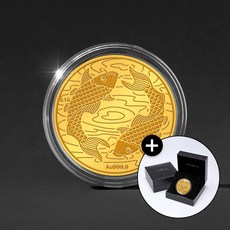[골드팡] 24k 소원성취 행운물고기 순금코인 0.1g +프리미엄 가죽패키지 (당일도착) 미니골드바 소원행운 황금쌀알 취업시험합격 부적 선물 콩알금 덩어리금 금테크 금괴 기념품