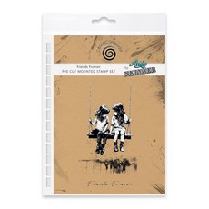 Cosmic Shimmer 프렌즈 포에버 프리컷 장착 고무 스탬프 세트 앤디 스키너 & 케이티 슈. 이미지 11.4 x 7.6cm(4.5 3인치) 인용구 0.3 5.1cm(0.