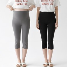 [당일출고] 수엠W 허리조절 만삭가능 임부 7부 레깅스 1+1