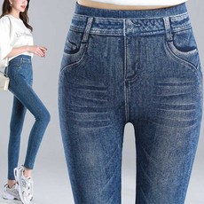 바이크쇼츠 페이크 데님 워싱 레깅스 청바지st 쫄바지 패션바지 689000AA (1EA), FREE, 워싱블루