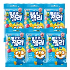 팔도 뽀로로 과일맛 젤리, 53g, 6개