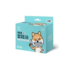 브리더랩 똑똑똑 핑거 양치티슈 30매강아지 고양이, 1개