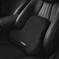 루먼트 의자 받침 등받이 허리 쿠션 차량용 사무용, 1개, 블랙