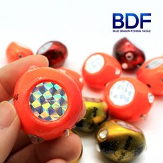 청룡조구 3D 유동식 타이라바 헤드 양면 홀로그램 수제 참돔 채비 선상 40g-150g 참돔낚시, 화이트핑크 (v형쿠션고무 2ea 동봉), 1개, 40g