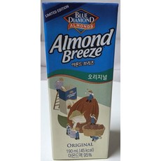 매일유업 블루다이아몬드 아몬드 브리즈 오리지널, 190ml, 24개