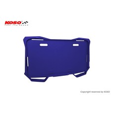 KOSO X1 導風牌照框 通用型 小七碼 新式七碼車牌, 藍色, 1個