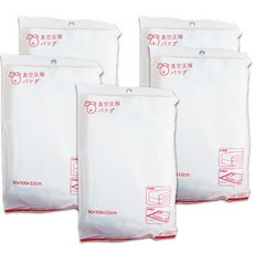 살림마왕 대용량 이불 압축팩 맨손 3D 의류용 진공팩 80 x 100 x 32 cm 3D특대형, 5개입