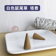 每日出貨 白色鼠尾草塔香5支裝 香椎 空間淨化/水晶淨化/氣場淨化薰香，神聖空間、魔法儀式專用, 白色鼠尾草