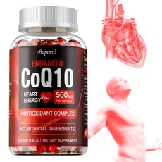 Buporai 高效輔酶Q10 500mg 心臟與能量 添加抗氧化複合物, 120組