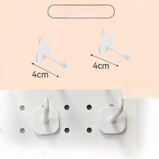 초슬림 틈새 수납선반 8cm 다용도 정리함, 1개, L자형 이중 후크 2개 4cm 화이트