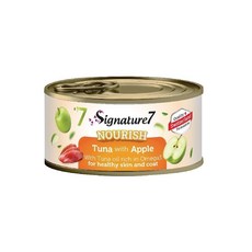 Signature7 心寵 爆漿肉醬貓罐 貓咪水果湯罐, (湯)皮毛保健｜鮪魚+蘋果X24罐, 24個, 80g, (湯)皮毛保健/鮪魚+蘋果