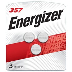 Energizer LR44 배터리 산화은 303 357 AG 에이지13 SR44 1.5볼트 3개 2983290, 3 Count (Pack of 1)