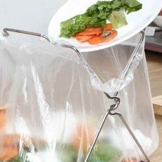 주방쓰레기통 쓰레기봉투걸이 스텐 싱크대 쓰레기통 이동식 스텐쓰레기통