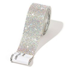네일룸 DIY 큐빅 스티커 롤 10줄 크리스탈 줄큐빅 롤스티커 90cm, 크리스탈AB