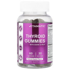 Vitamatic 갑상선 구미젤리 요오드 & 해조류 사과 구미젤리 60개, Vitamatic갑상선구미젤리요오드해조류사과구미젤리60, 1개, 60정