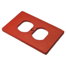 全鋁兩孔壁面插座蓋板, 1個