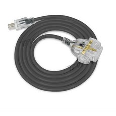 群加 包爾星克 工業用電源延長線 2P 1擴3插 附燈 過載斷電 TU23V805, 1個, TU23V810/10米