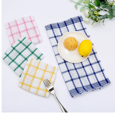 행주 체크 패턴 주방 키친 타월 코튼 4장 1세트 cotton dishcloth, 4장 1set