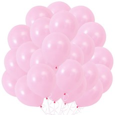 풍선 고무 풍선 장식 파티 생일 10인치 100개입, 1개, Pink