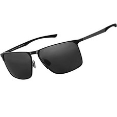 SIPLION 운전용 남성용 편광 선글라스 자외선 차단 탄소 섬유 프레임 경량 2.0 낚시용 렌즈 블랙템플 블랙 렌즈/미러되지 않음-8222 미디엄 174607