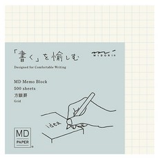 日本 MIDORI MD 方格便條紙, 1個, 米色