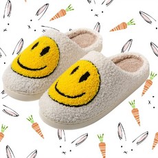 230-240 겨울슬리퍼 층간소음방지 스마일 털 슬리퍼