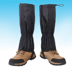 등산용 롱 스패츠 트레킹용 산행용 눈비 캠핑용 스패츠 차단 발목 덮개 아웃도어 보호대 산악용 바지, 등산 롱 스패츠 블랙