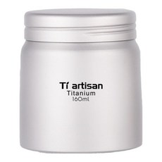 【山道具屋】鈦工匠 純鈦螺紋蓋防潮密封罐 茶葉罐 (52g) - 輕巧便攜，保護茶葉風味, 1個, Ta8608F