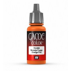 Vallejo Game Color 오렌지 파이어 페인트 17ml Vallejo Game Color Orange Fire Paint 17ml, 주황색, 1