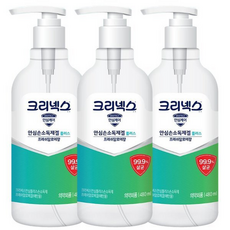 크리넥스 안심플러스 손소독제겔 안심 손소독제 /학교/병원/은행/관공서, 480ml, 3개