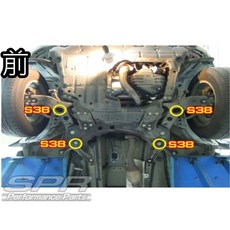 大桃園 SPR 拉桿結構桿 副車架襯套 LEXUS凌志 NX200 2018 專用, 1個, 副車架襯套 AD-NX300-1
