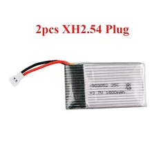 3.7V 1800mAh 25C HQ859B JST 플러그 리포 충전식 배터리 (RC 쿼드콥터 드론 H11D H11C T64 T04 T05 F28 F2, 04 2pcs XH2.54 Plug, 01 China Mainland