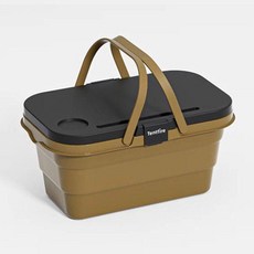 머스코 2in1 피크닉 캠핑박스 테이블 세트 18 NSK, 울프브라운