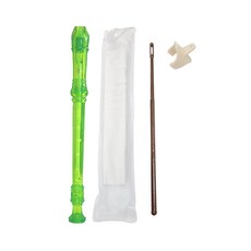 야마하 리코더 YRS-20G 저먼식 리코더 필수 패키지 +소지봉 +엄지 받침대, 그린, 1개