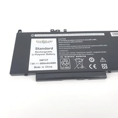 6MT4T 電池 Latitude 14-5000 15-5000 14-E5470 E5270 筆記型電腦替換電池, 1個