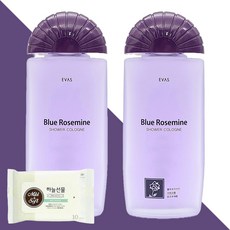 에바스 블루 로즈마인 샤워코롱 185ml 2개(+하늘선물 물티슈 10매), 2개