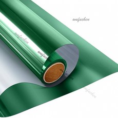 防曬隔熱玻璃貼膜 單向透視 防紫外線 防爆 400公分, 綠銀,30x400cm, 1個