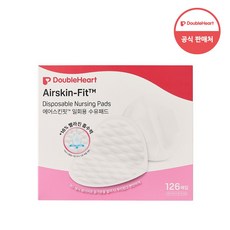 더블하트 에어스킨핏 수유패드 126매입, 1개, 126개입