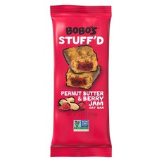 보보의 오트 스터프드 바 버터 젤리 2.5단위단위온스 12팩 텐 프리 통곡물 롤 에도 스낵, 2개, 70g