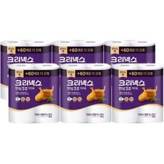 크리넥스 안심 키친타올 3겹 180매 2롤 x6개, 6개