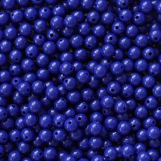 오몽스 아크릴 비즈 8mm 공예 부자재 100개, 1개, 단색-네이비