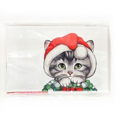 고양이삼촌 공방수업재료 린넨커트지 70x45cm 크리스마스No.3, 1개