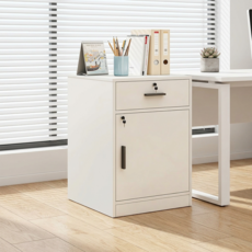 SeekFun 파일 캐비닛 서랍형 사무실 수납장 잠금 서류함 공간 활용 사무용락카 보관함 2서랍 1도어, 1단, 화이트