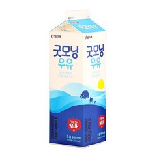 원하프굿모닝우유 900ML빙그레, 900ml, 1개