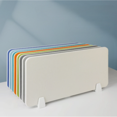 홈앤힐링 두꺼운 사무실 책상 칸막이 소음차단 데스크 파티션 18T, 아이보리 50x30